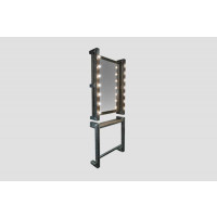 Мужское барбер зеркало Andres с подставкой и подсветкой