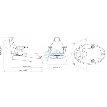 Педикюрный СПА комплекс "PEDI SPA" с гидромассажной ванной