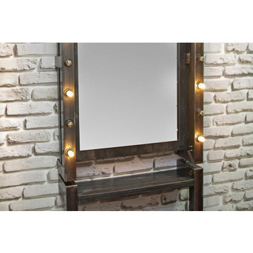 Мужское барбер зеркало Andres с подставкой и подсветкой