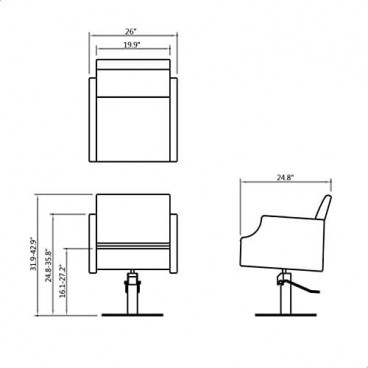 Парикмахерское кресло "Bene"
