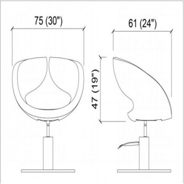 Кресло парикмахерское "Petal"