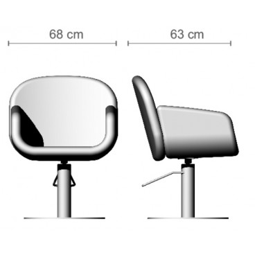 Кресло парикмахерское "OLIVIA/OLIVIA MAKE UP"