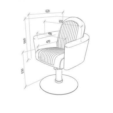 Кресло парикмахерское "Riga"