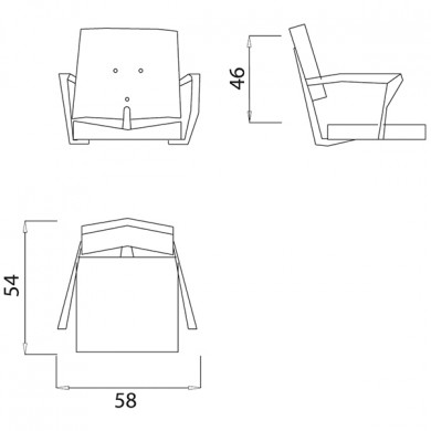 Кресло парикмахерское "ACRILIA"