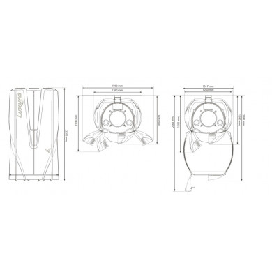 Вертикальный солярий "Luxura V8 48 XL BALANCE"