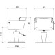 Кресло парикмахерское "AIDA"